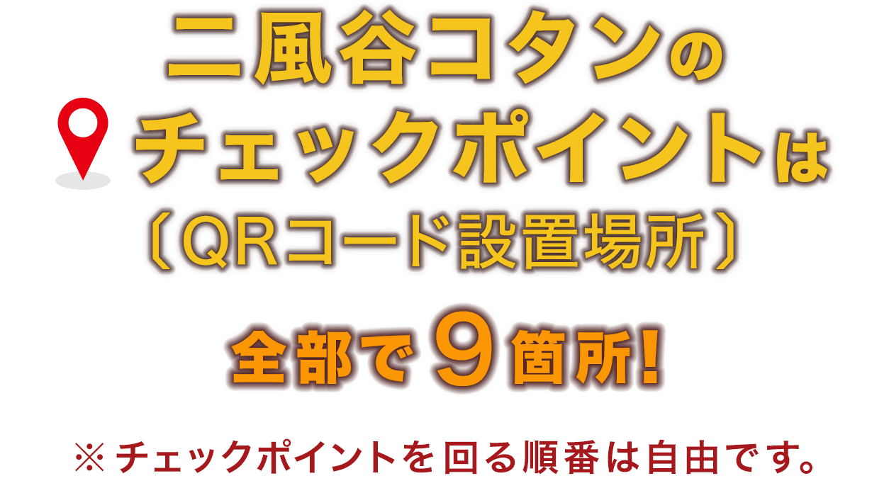 二風谷コタンのチェックポイントは全部で9箇所